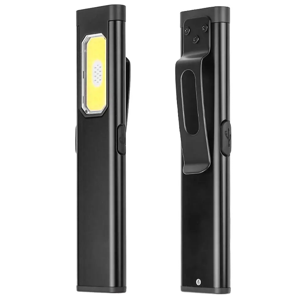 Rechargeable 550LM LED Keychain Flashlight — Mini Pocket Torch Lantern with Magnet for Emergency & Work