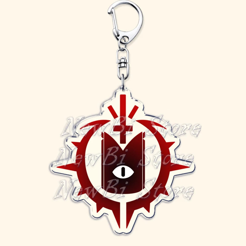 Funny Dark Video Game Sheep Keychain – Cute Lamb & Goat Bag Accessory Gamer Gift