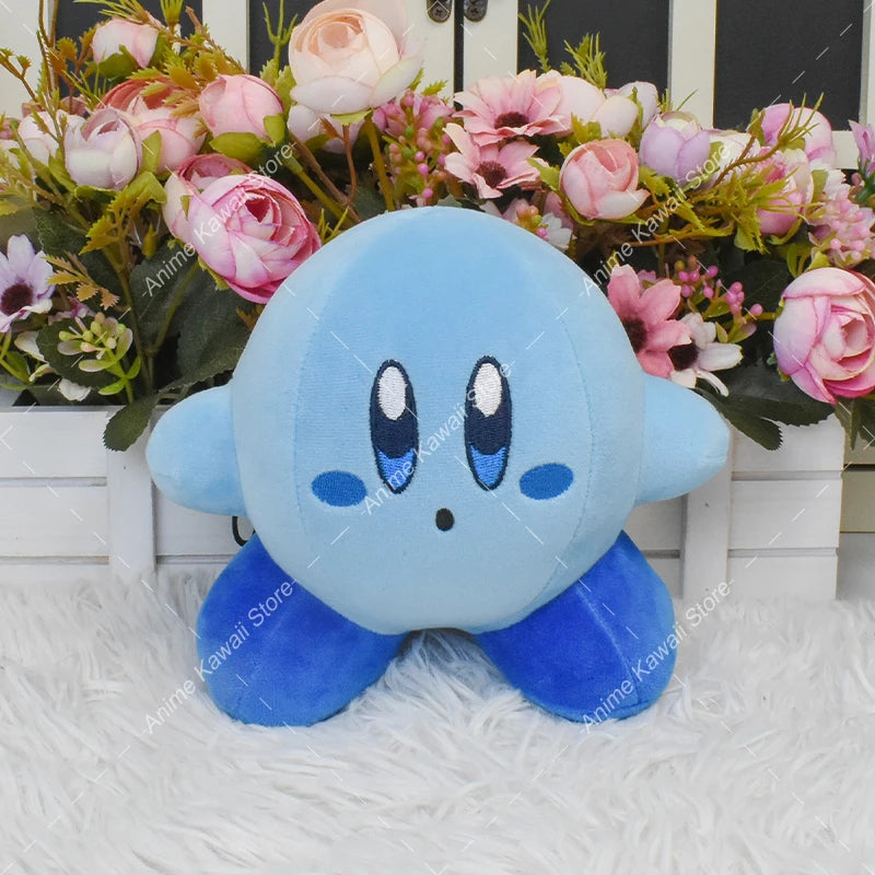 4 Styles Kirby Plush Doll – Pink, Yellow & Green Anime Stuffed Toy for Kids’ Christmas & Birthday Gifts