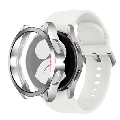 Tempered Glass & PC Bumper Case for Samsung Galaxy Watch 4/5/6/7/8 – Full Coverage Protective Cover (40mm & 44mm)