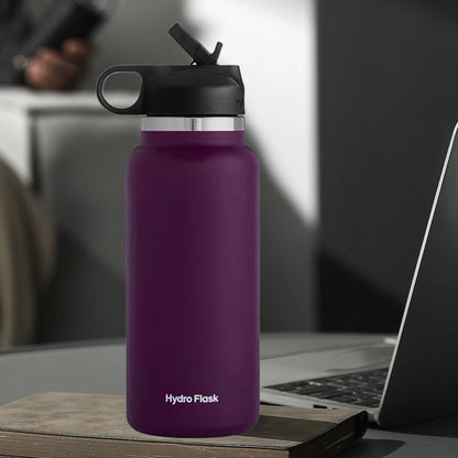 40oz Insulated Water Bottle – Stainless Steel Vacuum Flask, Keeps Drinks Hot & Cold, Flex Cap