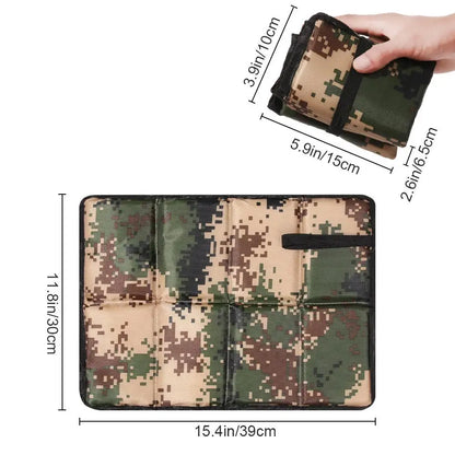 Portable Outdoor Seat Cushion – Waterproof Oxford Cloth Beach Mat & Foldable Foam Pad for Camping & Activities