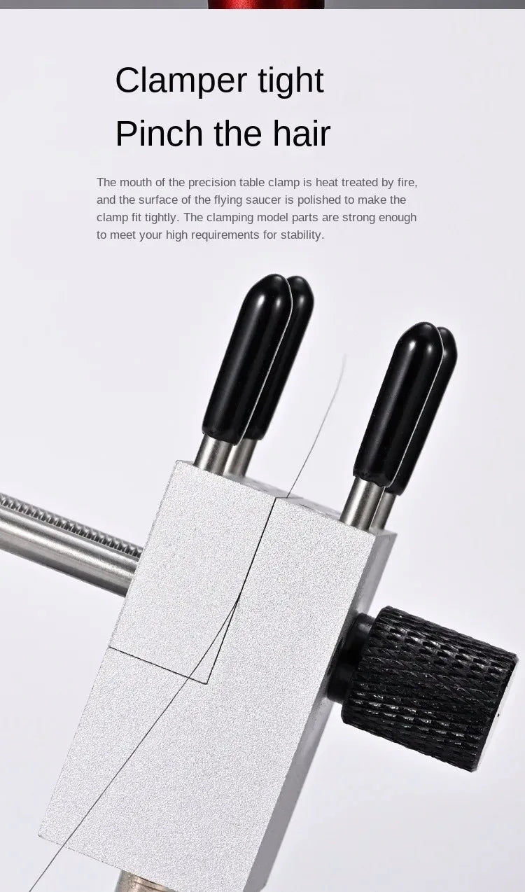 2-in-1 Etching Sheet Bender & 360° Vise Tool Holder — Precision Parts Bender for Gundam, Mecha & Military Model DIY