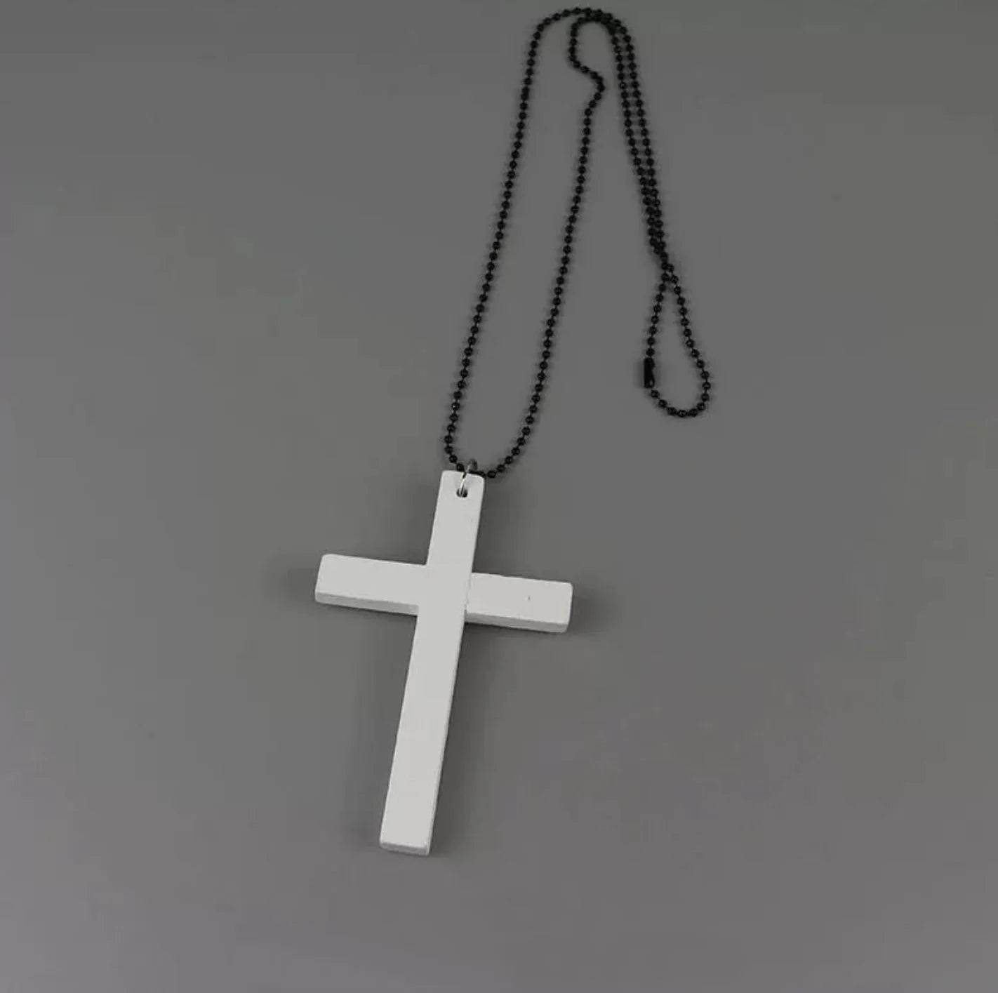 Trendy Punk Gothic Wood Cross Pendant Necklace for Men & Women – Vintage Black Hip Hop Y2K Party Jewelry Gift