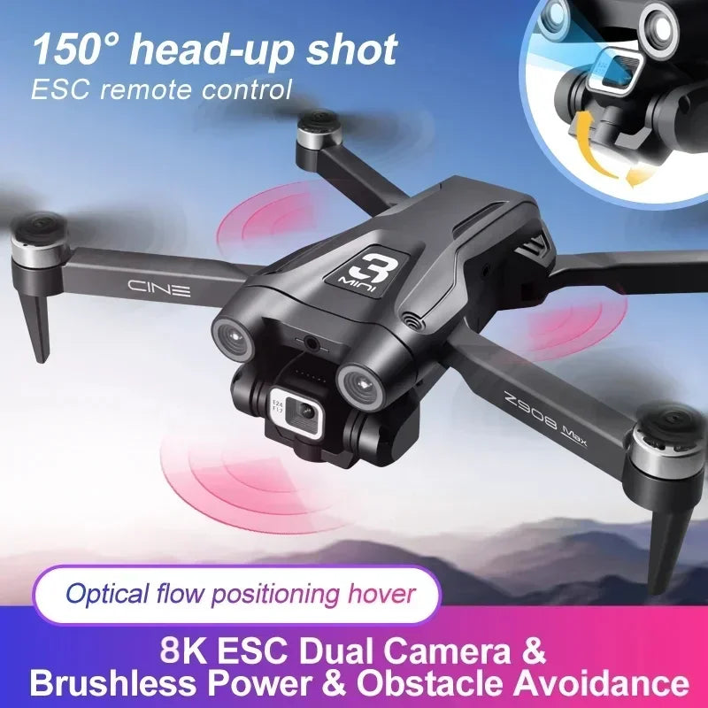Xiaomi Z908 Pro MAX Drone — 8K Dual Camera GPS FPV Quadcopter with Brushless Motor, Optical Flow, Folding Design & 10000M Range
