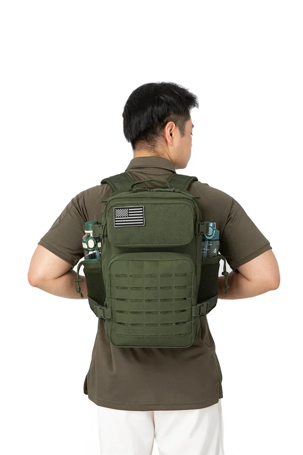 25L/45L Tactical Backpack for Men & Women – Outdoor Hiking Molle Daypack, School & Gym Rucksack with Dual Cup Holders