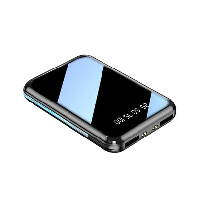 20000mAh Mini Power Bank - Portable LED Digital Display Charger with Mirror Screen External Battery for iPhone Samsung Xiaomi & Huawei