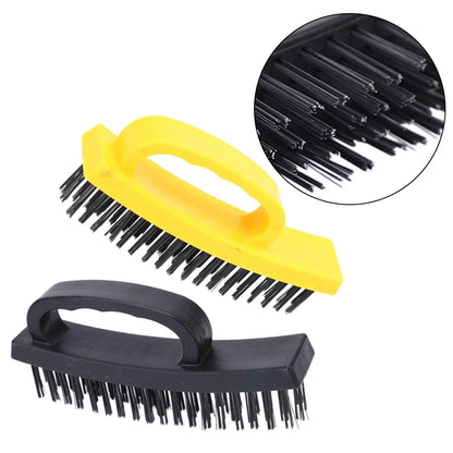 2PCS Steel Wire Brush Set - Industrial Rust Removal, Derusting & Metal Polishing Cleaning Tools