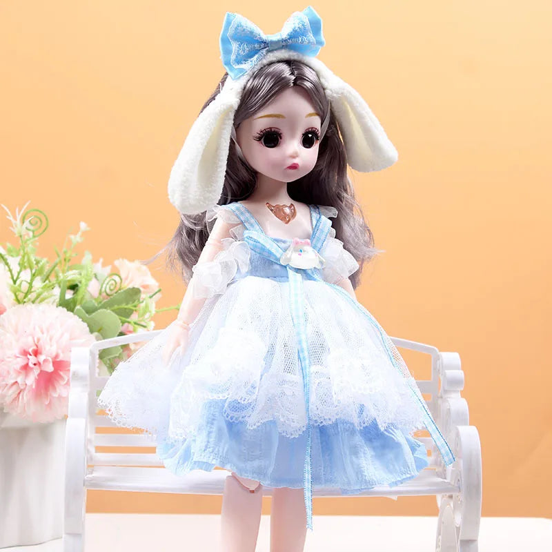 30cm 1/6 BJD Princess Doll – 23-Joint Movable Girl Doll with Clothes, Birthday Gift Toy