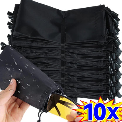 1/100pcs Portable Soft Cloth Sunglasses Bag – Waterproof Microfiber Dust Pouch Eyewear Storage Case