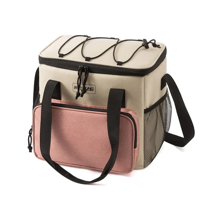14L Portable Insulated Lunch Bag – Waterproof Thermal Cooler Backpack, Durable Oxford Food Storage Box for Camping, Travel & Daily Use Ice Pack Lunch Case