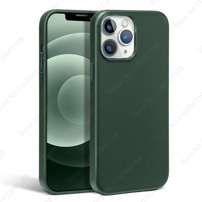 iPhone MagSafe Leather Case - Original Animated Cover for iPhone 13/14/15/16 Pro Max with Magnetic Wireless Charging Support