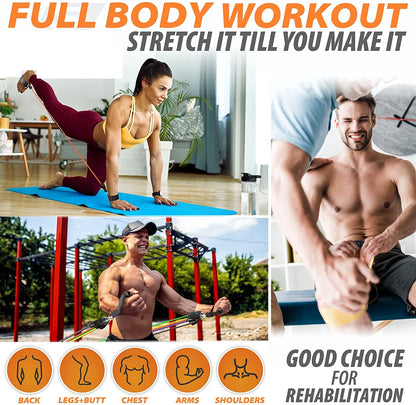 300lb Booty Resistance Band Set – Elastic Workout Harness for Home, Gym, Training & Dumbbell Exercises