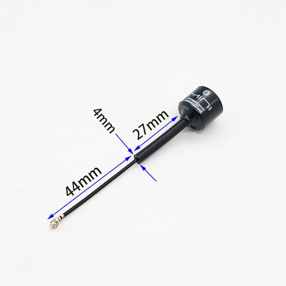 5.8G 4 RHCP Lollipop FPV Antenna – High Gain 2.8dBi SMA/RP-SMA/MMCX/UFL for Racing Drones