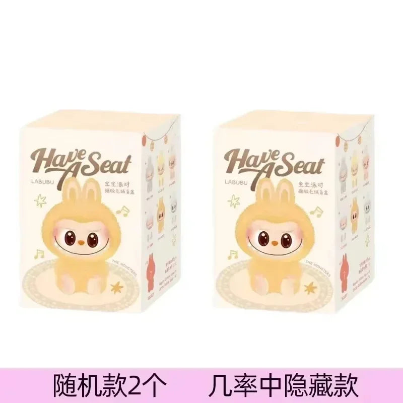 High-Quality Macaron 2 The Monsters Labubu Sitting Party Vinyl Plush Blind Box – Decorative Collectible Doll Gift