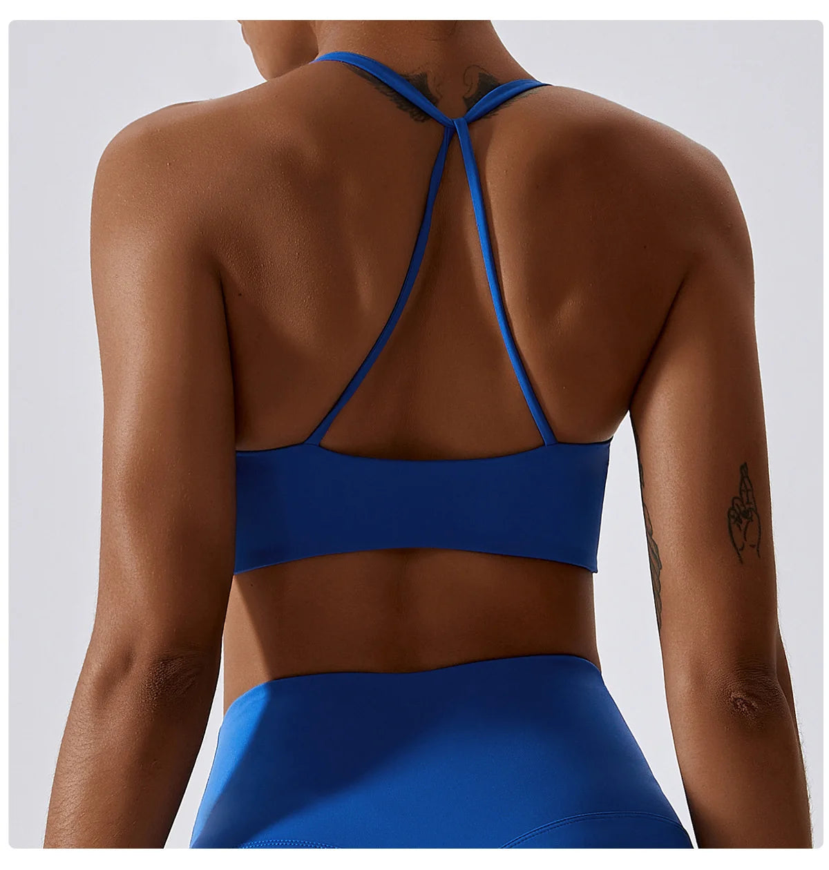 Women's High Waist Yoga Gym Top: Triangle Scrunch Butt Sports Bra for Fitness Running