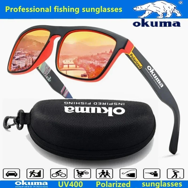 Okuma Polarized Sunglasses UV400 — Men & Women Outdoor Sunglasses for Hunting, Fishing, Driving & Biking, Optional Box