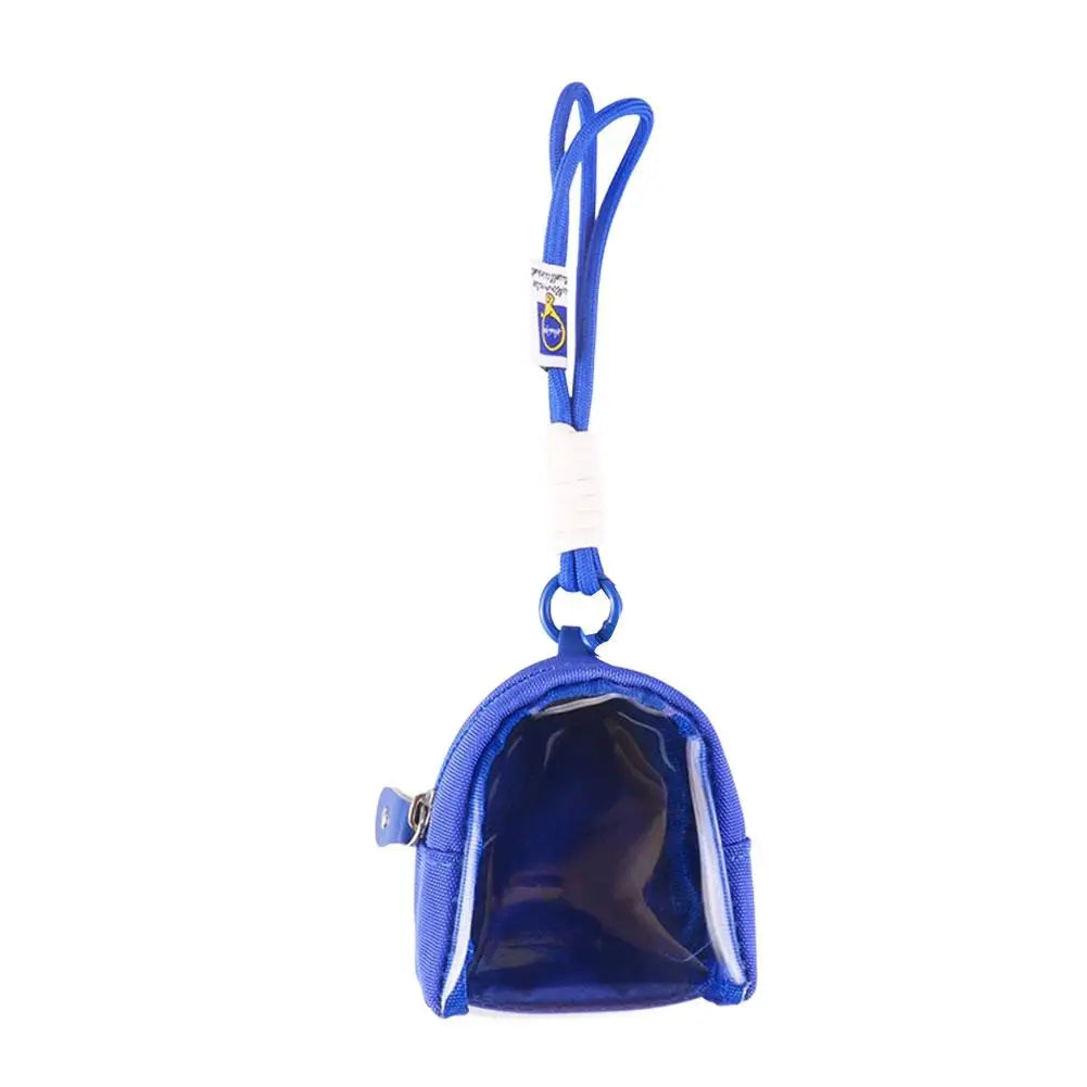 Tamagotchi Paradise Transparent Storage Bag - Portable Mini Display Case, Keychain Charm Organizer and Backpack Accessory