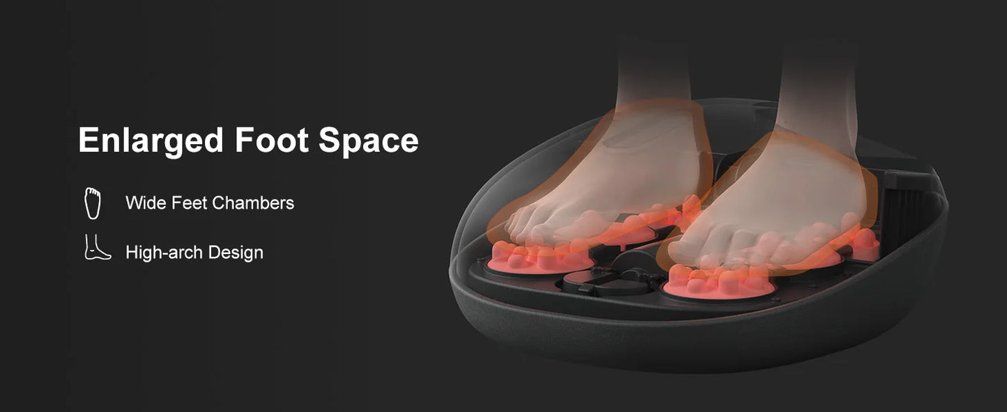 Medcursor Shiatsu Foot Massager with Heat — Electric Roller Massage Machine for Muscle Relaxation & Pain Relief, Fully Wrapped Foot Therapy