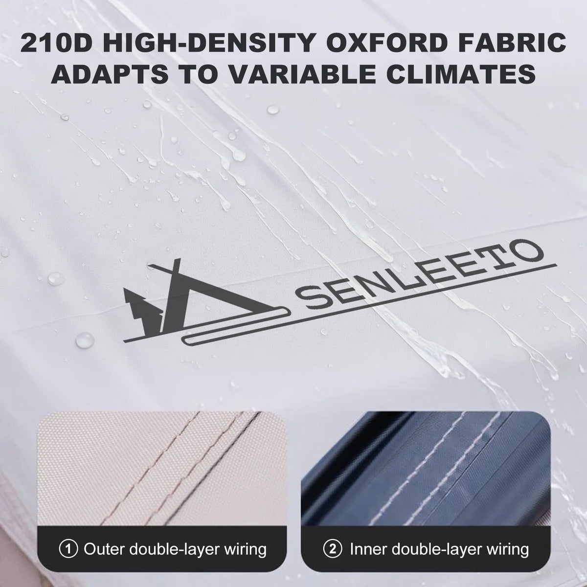 10 x 13 ft Waterproof Rainfly - Ultralight Camping Tent Shelter Awning & Sunshade for 6–8 People