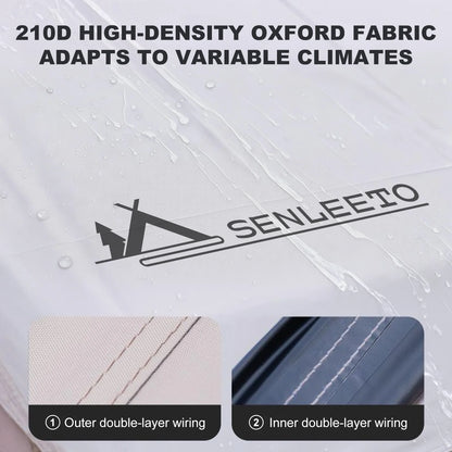 10 x 13 ft Waterproof Rainfly - Ultralight Camping Tent Shelter Awning & Sunshade for 6–8 People