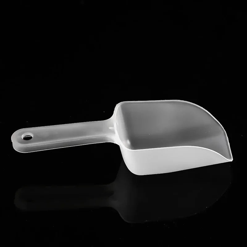 Mini Transparent Plastic Ice Scoops — Party, Bar & Kitchen Gadget for Ice, Candy, Dessert, and Dry Goods