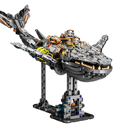 1388+ PCS Mechanical Whale Building Blocks – STEM Sea Life Model with Lights for Kids & Children’s Gifts
