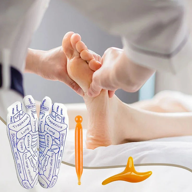 Acupressure Foot Massage Socks – Reflexology & Physiotherapy for Tired Feet Relief