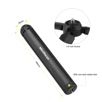Metal Mini Tripod Stand for DJI, Zhiyun, Feiyu Gimbals & DSLR Cameras, Monopod with 1/4" Screw, Tabletop Handheld Stabilizer