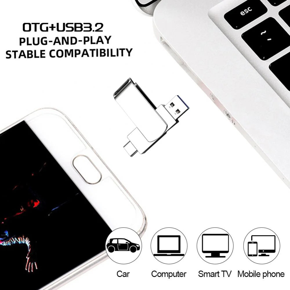 Xiaomi 16TB USB 3.2 Flash Drive — High-Speed Waterproof Type-C 2-in-1 Storage for Mobile & PC