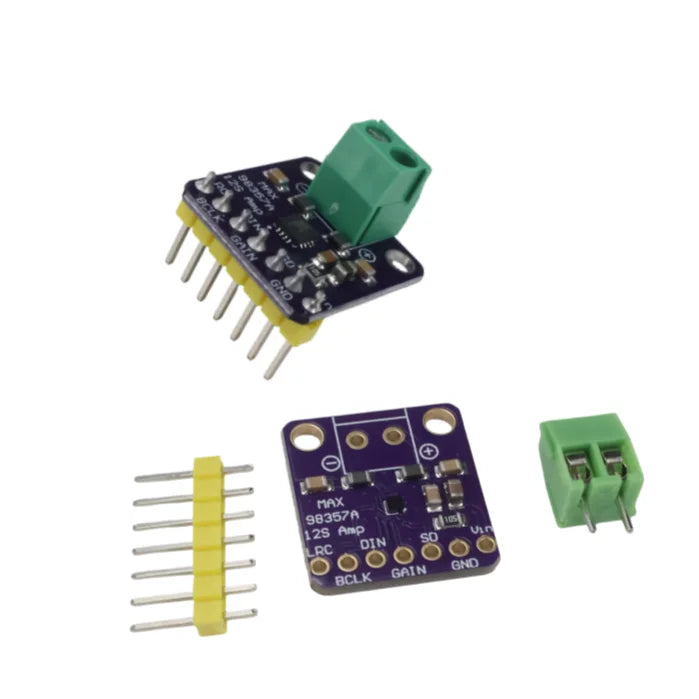 MAX98357A I2S 3W Class D Audio Amplifier Module - DAC Decoder for ESP32 ESP8266 Raspberry Pi Arduino DIY Projects