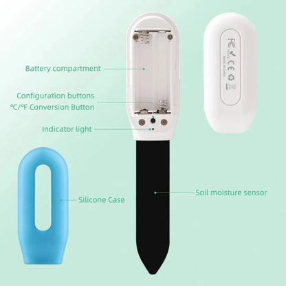 WiFi Zigbee Smart Soil Tester – Bluetooth Moisture, Humidity & Temperature Sensor with Mobile App for Real-Time Plant Monitoring