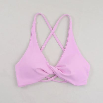 Sexy Slim Shoulder Strap Sports Bra – High Stretch Comfortable Breathable Yoga & Gym Workout Underwear with Detachable Straps