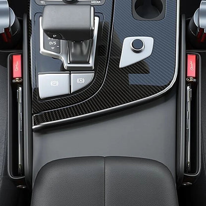Leather Car Seat Gap Organizer – Multifunction Console Crevice Filler, Side Storage Box with Cup Holder, Car Interior Storage Pocket