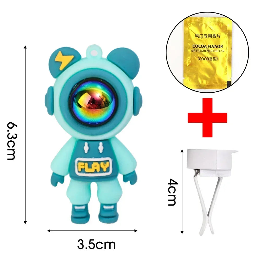 Cartoon Astronaut Car Air Outlet Perfume Clip – Aromatherapy Air Freshener for Car Interior