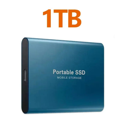 Portable SSD 1TB–4TB High-Speed External Drive – USB 3.1 Type-C Solid State Hard Disk for Laptop, PC & Mac