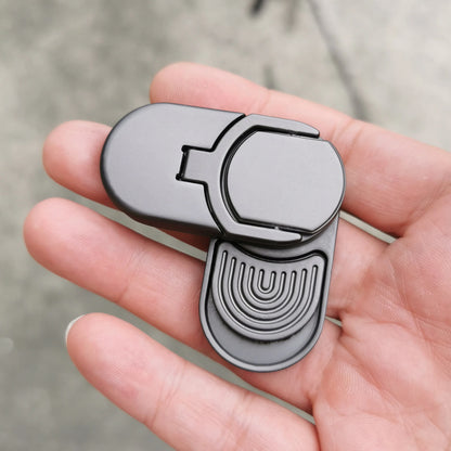 Target Push Fidget Slider Toy – Metal Finger Spin Coin EDC Haptic Decompression Toy for Adults & Stress Relief Gift