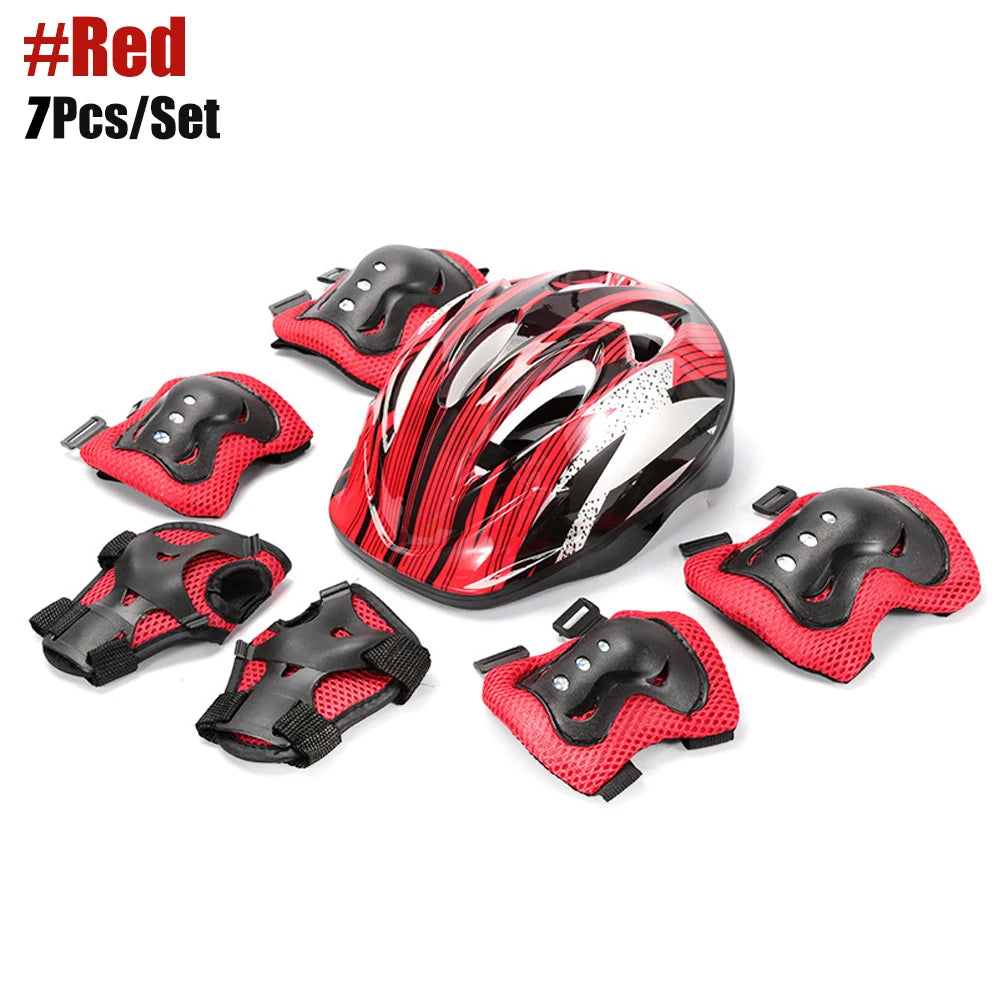 Kids Bike Helmet & Protective Gear Set – Toddler Helmet with Knee, Elbow & Wrist Pads for Cycling, Skateboard, Scooter & Skating