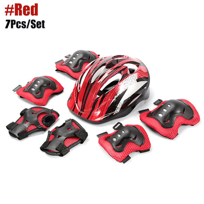 Kids Bike Helmet & Protective Gear Set – Toddler Helmet with Knee, Elbow & Wrist Pads for Cycling, Skateboard, Scooter & Skating