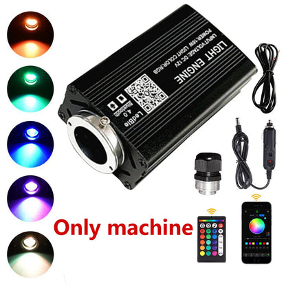12W RGBW Starry Sky Car Ceiling Light - Fiber Optic APP Control Interior Atmosphere Light for Car & Home Decor