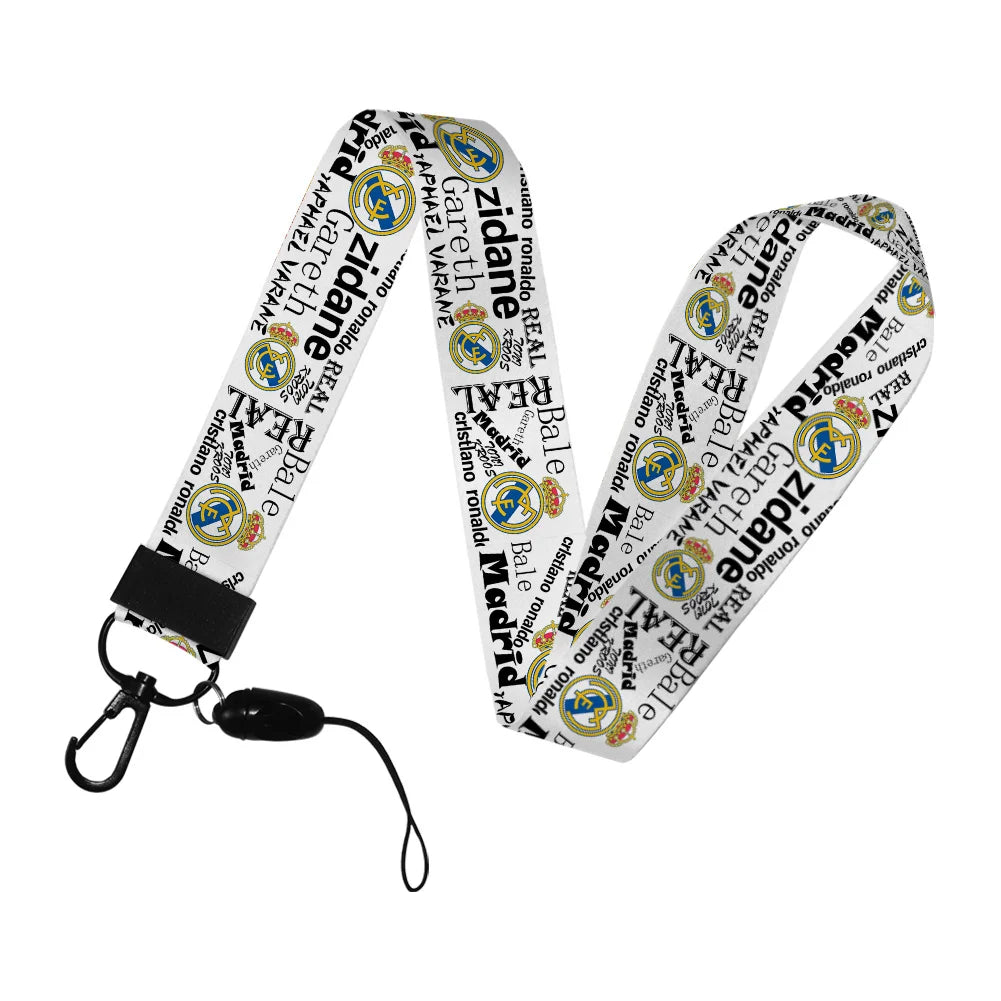Spanish Football Neck Strap Lanyard – Cartoon Badge Holder ID Card for Kids, Students, Girls & Boys Gift