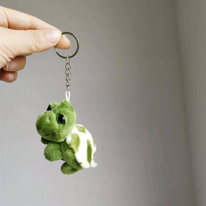 Cute Green Turtle Mini Keychain – Plush Cartoon Animal Pendant, Soft Stuffed Toy Figure, Kids Gift Accessory