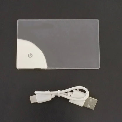 2026 LED Glow Acrylic Business Card - Creative Battery-Powered Gift for Father’s Day & Boyfriend