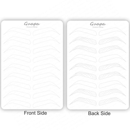 Microblading Practice Skin Sheets — Eyebrow Segment Tip Joint Texture for Semi-Permanent Makeup Training