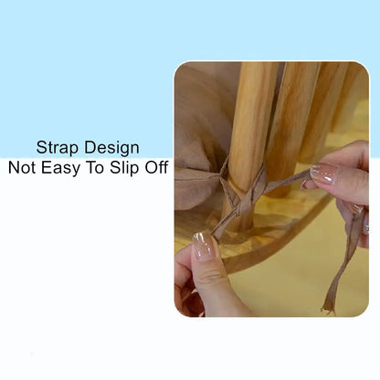 Non-Slip Thick Dining Chair Cushion – Round Nap Pillow Pad for Winter, Comfortable Chair Seat Cushion