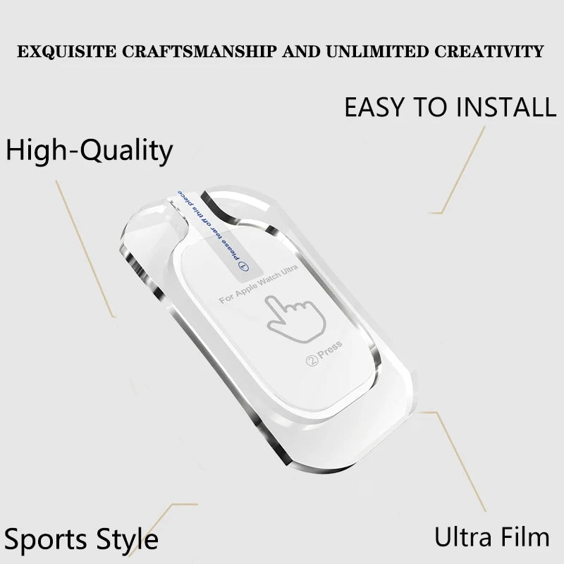 Tempered Glass Screen Protector for Apple Watch Ultra 2 49mm – HD Film with Alignment Tool, Easy Install Kit for iWatch Ultra