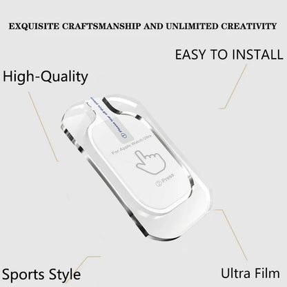 Tempered Glass Screen Protector for Apple Watch Ultra 2 49mm – HD Film with Alignment Tool, Easy Install Kit for iWatch Ultra