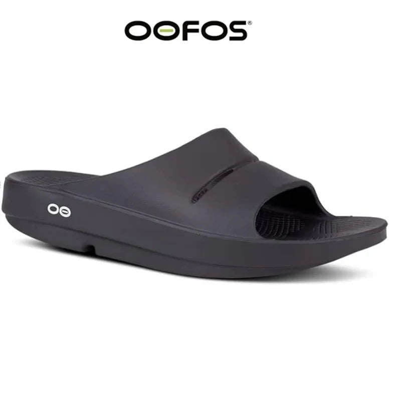 OOFOS New Sandals – Lightweight Recovery Slippers for Men & Women, Soft Bottom Indoor Slides & Beach Shoes