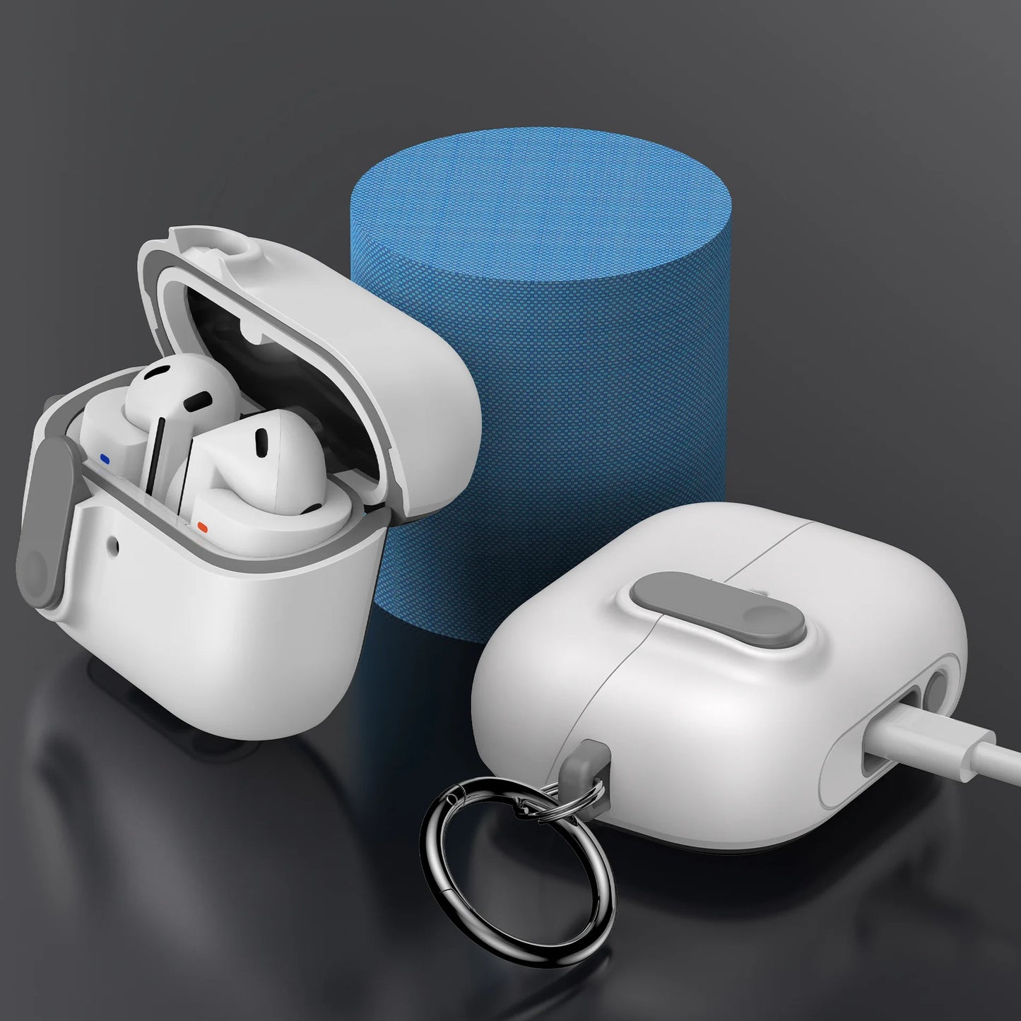 Secure Lock Case for Samsung Galaxy Buds 3 / 3 Pro – Wireless Charging Compatible with Keychain & Cleaner Kit