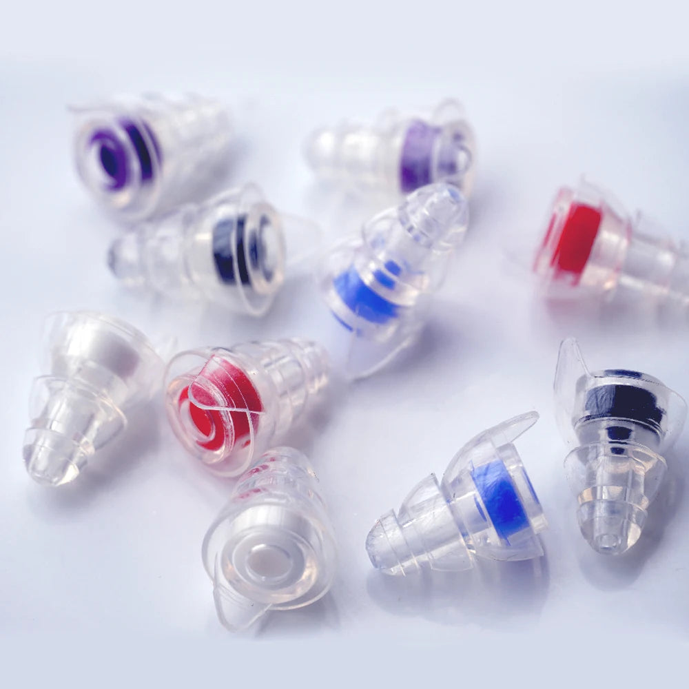 HUAK Silicone High-Fidelity Earplugs with Storage Box — Noise Protection for Concerts, Musicians, Motorcycles & Sensitive Ears